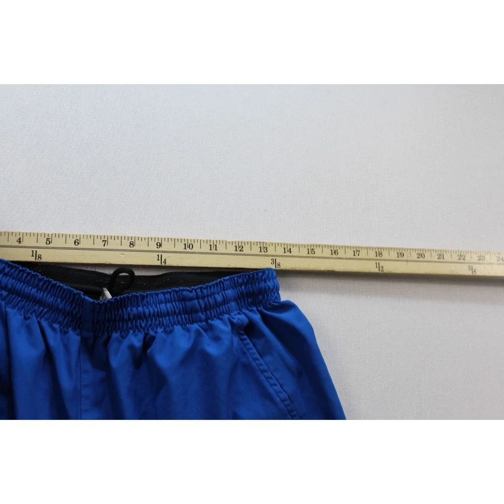 Nike Men Blue Board Shorts Casual Drawstring Swoosh Logo Nike Fit Dry Size Large